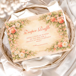 Sweet Little Peach Garden Diapper Raffle エンクロージャーカード