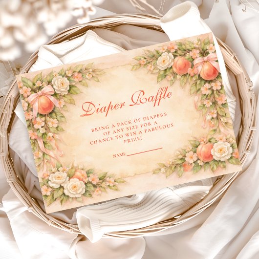 Sweet Little Peach Garden Diapper Raffle エンクロージャーカード