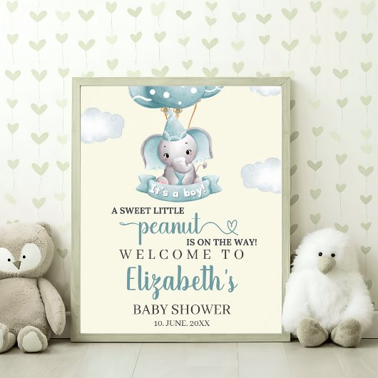  Sweet Little Peanut is on the way Baby shower ポスター