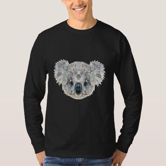 Sweet little polygon Koala of Australia Tシャツ (正面)