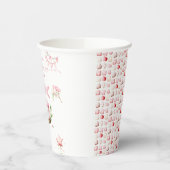 Sweet Little Princess Pink Cake 1st Birthday 紙コップ (左)