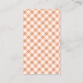 Sweet Little Pumpkin Autumn Baby Shower エンクロージャーカード (裏面)