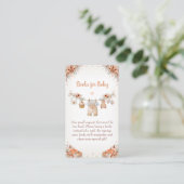 Sweet Little Pumpkin Autumn Baby Shower エンクロージャーカード (スタンド正面)