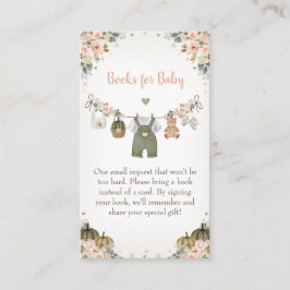 Sweet Little Pumpkin Autumn Baby Shower  エンクロージャーカード