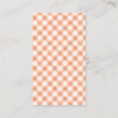 Sweet Little Pumpkin Autumn Baby Shower エンクロージャーカード (裏面)