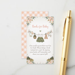Sweet Little Pumpkin Autumn Baby Shower エンクロージャーカード