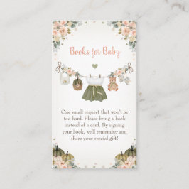 Sweet Little Pumpkin Autumn Baby Shower  エンクロージャーカード