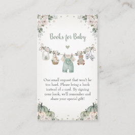 Sweet Little Pumpkin Autumn Baby Shower エンクロージャーカード