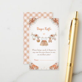 Sweet Little Pumpkin Autumn Baby Shower エンクロージャーカード