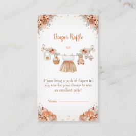 Sweet Little Pumpkin Autumn Baby Shower エンクロージャーカード