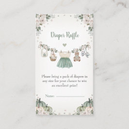 Sweet Little Pumpkin Autumn Baby Shower  エンクロージャーカード