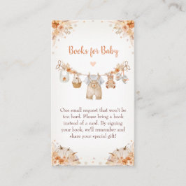 Sweet Little Pumpkin Autumn Baby Shower エンクロージャーカード