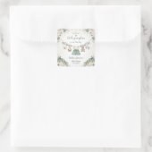 Sweet Little Pumpkin Autumn Baby Shower スクエアシール (バッグ)