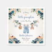 Sweet Little Pumpkin Autumn Baby Shower スタンダードカクテルナプキン (正面)