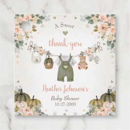 Sweet Little Pumpkin Autumn Baby Shower フェイバータグ