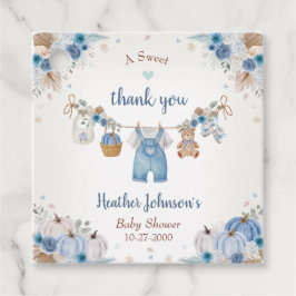 Sweet Little Pumpkin Autumn Baby Shower フェイバータグ