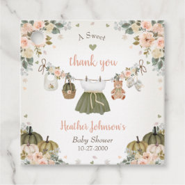 Sweet Little Pumpkin Autumn Baby Shower フェイバータグ