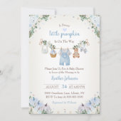 Sweet Little Pumpkin Autumn Baby Shower 招待状 (正面)