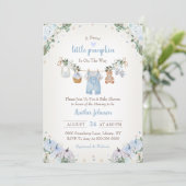 Sweet Little Pumpkin Autumn Baby Shower 招待状 (スタンド正面)