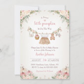 Sweet Little Pumpkin Autumn Baby Shower 招待状 (正面)