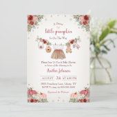 Sweet Little Pumpkin Autumn Baby Shower Invitation 招待状 (スタンド正面)