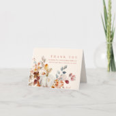 Sweet Little Pumpkin Baby Shower サンキューカード (正面)