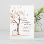 Sweet Little Pumpkin Baby Shower 招待状 (スタンド正面)
