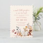 Sweet Little Pumpkin Baby Shower 招待状 (スタンド正面)