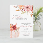 Sweet Little Pumpkin Baby Shower Invitation 招待状 (スタンド正面)