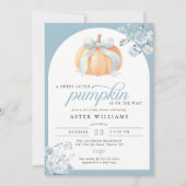 Sweet Little Pumpkin Boy Baby Shower 招待状 (正面)