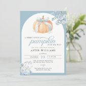 Sweet Little Pumpkin Boy Baby Shower 招待状 (スタンド正面)