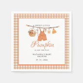 Sweet Little Pumpkin Fall ベビーシャワー スタンダードカクテルナプキン (正面)