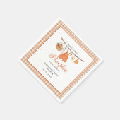 Sweet Little Pumpkin Fall ベビーシャワー スタンダードカクテルナプキン (角)