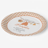 Sweet Little Pumpkin Fall ベビーシャワー ペーパープレート (アングル)