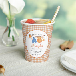 Sweet Little Pumpkin Fall ベビーシャワー 紙コップ