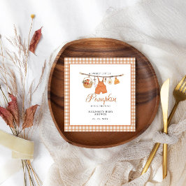 Sweet Little Pumpkin Fall baby shower スタンダードカクテルナプキン