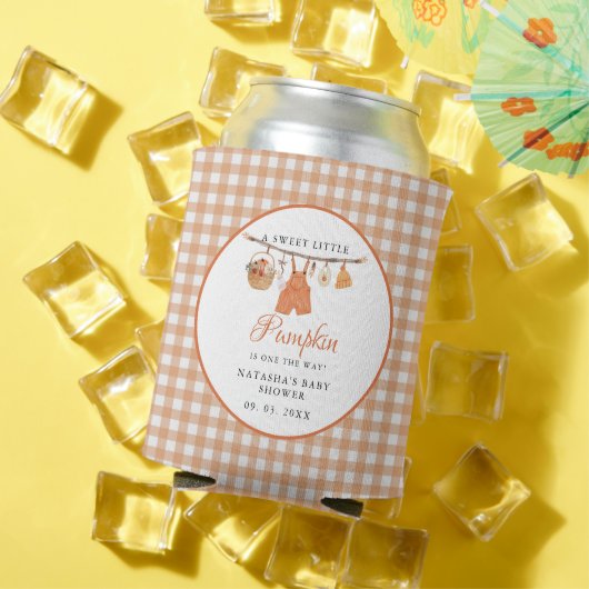 Sweet Little Pumpkin Fall baby shower 缶クーラー (インサイチュ 夏)