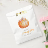 Sweet Little Pumpkin Girl Baby Shower フェイバーバッグ (封をした状態)