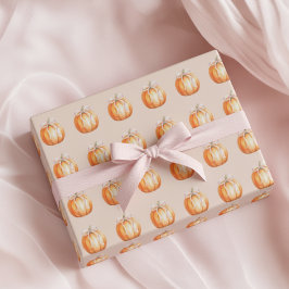 Sweet Little Pumpkin Girl Baby Shower ラッピングペーパー