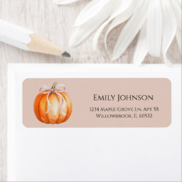 Sweet Little Pumpkin Girl Baby Shower ラベル