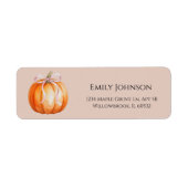 Sweet Little Pumpkin Girl Baby Shower ラベル (正面)