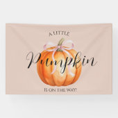 Sweet Little Pumpkin Girl Baby Shower 横断幕 (横)