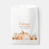 Sweet Little Pumpkin is on her Way, Baby Shower フェイバーバッグ (正面)