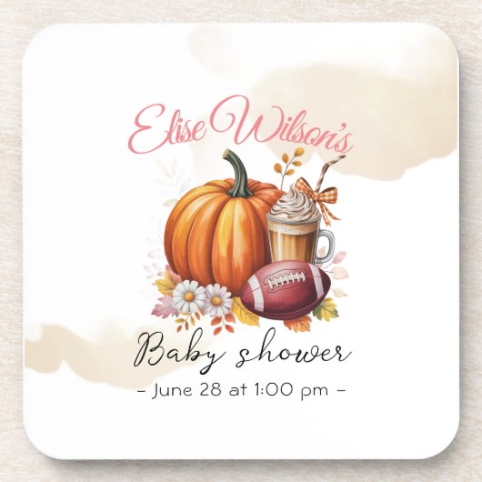 Sweet little pumpkin is on the way コースター (正面)