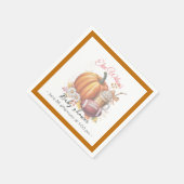 Sweet little pumpkin is on the way スタンダードカクテルナプキン (角)