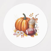 Sweet little pumpkin is on the way ラベル (デザイン1)