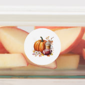 Sweet little pumpkin is on the way ラベル (貼付)