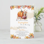 Sweet Little pumpkin latte is on the way  招待状 (スタンド正面)