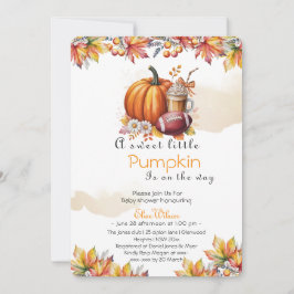 Sweet Little pumpkin latte is on the way  招待状