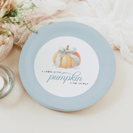 Sweet Little Pumpkin on the Way ベビーシャワー ペーパープレート